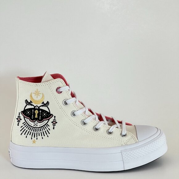 Converse CTAS Hi Lift Alchemy Embroidery Women's Platform Sneakers A08834C NWT - Picture 2 of 6